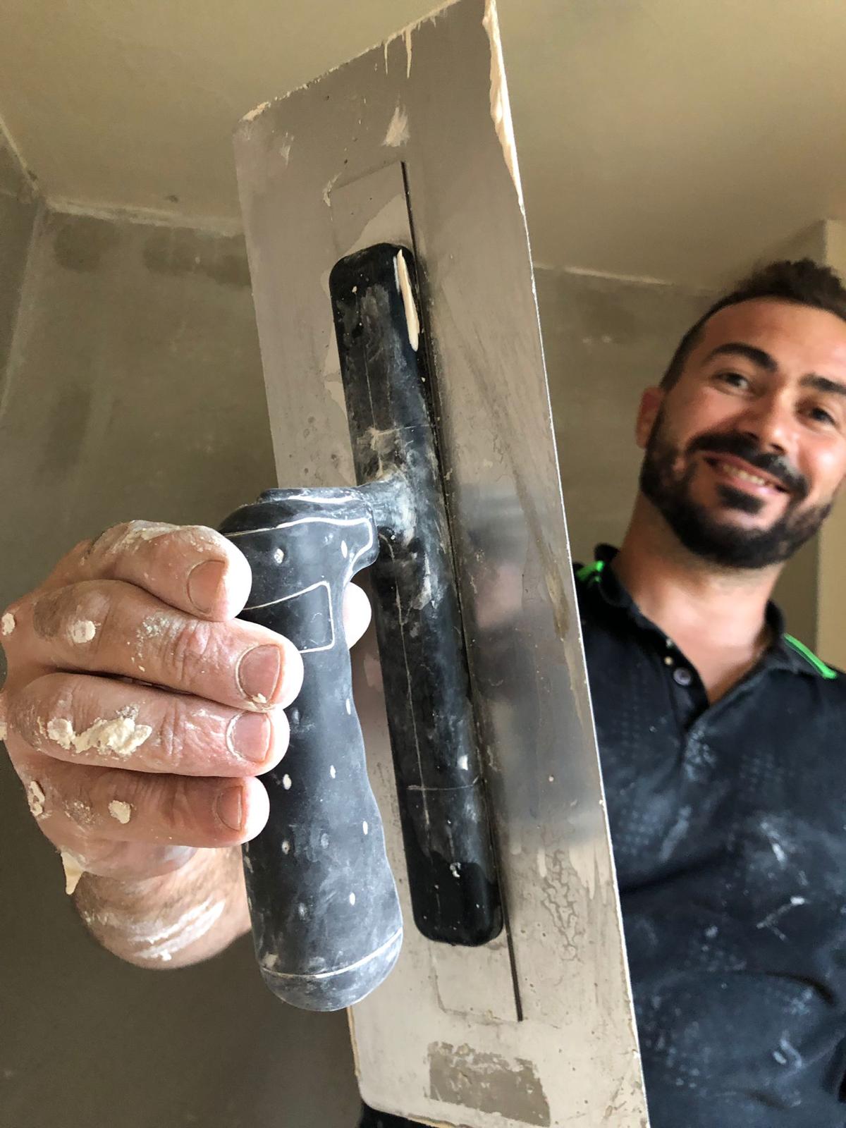 Handwerker bei der Arbeit